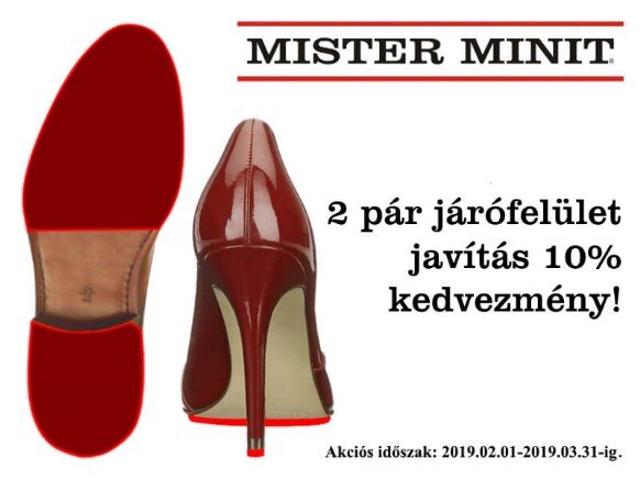 Cipőjavítás akció Cipőjavítás akció