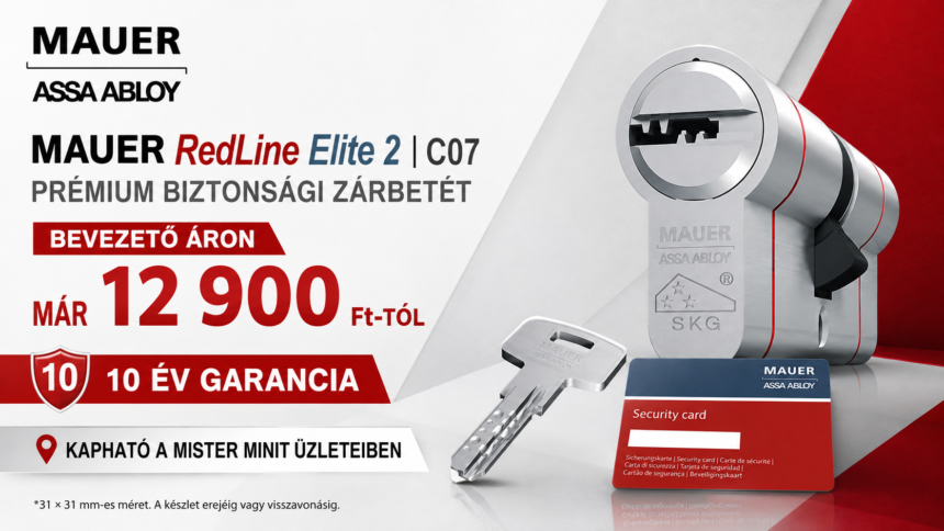 31x31 Mauer RedLine Elite 2 biztonsági zárbetét bevezető áron 12900 Ft-tól elérhető üzleteinkben. További méretekről és árakról érdeklődjön üzleteinkben. A bevezető ár érvényes a készlet erejéig vagy a visszavonásig.